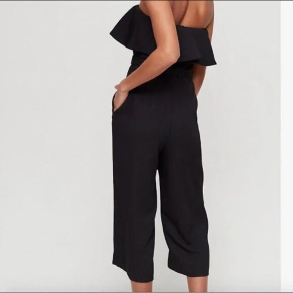 Aritzia Babaton Altamiro Flutter Jumpsuit Black Size 4 - Picture 5 of 10